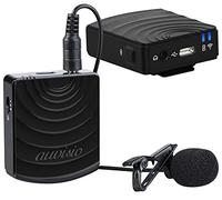 auvisio Set microfono wireless 2,4 GHz con ricevitore jack 3,5 mm, portata 25 m