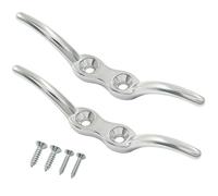 Auvotuis Tacchetti da barca da 113 mm, confezione da 2 tacchetti in acciaio inox, per aste per bandiere, tacchetti per barche e barche, coperture per tende da sole