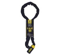 AUVRAY cbl90auv06 Lucchetto bicicletta, lunghezza collana: 900 mm - diametro: 9 mm, giallo