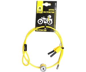 Auvray Helmet, blocco del cavo 90 cm male Giallo