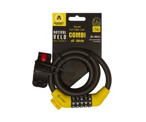 AUVRAY SPIRALE COMBI A CHIFFRE D. 12 EN 150 CM AVEC SUPPORT NOIR MAT