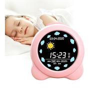 auvstar Sveglia Bambini,Sleep Trainer Clock,Sveglia Digitale per Bambini per l'allenamento del Sonno,Display 3.6 LCD con Modalità per Mattina e Notte, 6 Suoni di Allarme,Alimentato Tramite USB