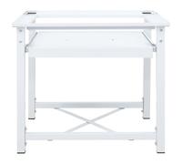 AUVYI Base per lavatrice, colore bianco, 60 x 56,5 x 53,5 cm, per frigorifero e asciugatrici, capacità di carico 100 kg, con cuscinetti antiscivolo, accessorio per lavatrice in acciaio