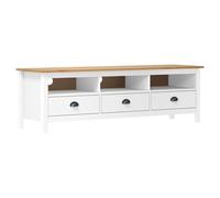 AUVYI Mobili per TV da soggiorno, 158 x 40 x 47 cm, in legno di pino massiccio, stile retrò, per la camera da letto, decorazione elegante e in stile TV, molto spazio per chiavi, blocco note, penne