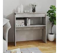 AUVYI Tavolo Consolle in Truciolato 80x30x80 cm Grigio Cemento - Moderna Consolle Ingresso Decorativa per Tavolo Soggiorno Moderno