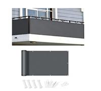 AUWUUA Frangivisto Balcone 0.6x6m/60x600cm Copri Ringhiera Balcone Esterno per Privacy e Sicurezza Telo Frangivista, PES 220g/m² Impermeabile Anti-UV per Terrazza e Giardino, Antracite