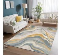 AUWUUA Tappeti lavabili con linee astratte, 60x210 cm, stampa in marmo, a pelo corto, antiscivolo, per camera da letto, ingresso, cucina, zerbino, arredamento per la casa