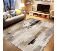 AUWUUA Tappeto astratto moderno marrone 70x120cm Minimalismo Gradiente Texture Tappeti estetici per camera da letto Cucina Zerbino Tappetino da bagno, Tappetino antiscivolo lavabile