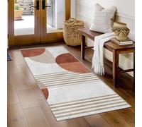 AUWUUA Tappeto da corridoio geometrico moderno 120x230cm Boho Mid Century, tappeto lavabile per soggiorno, tappeti morbido antiscivolo per cucina, ingresso, camera da letto, lavanderia