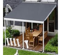 AUWUUA Vela Ombreggiante Impermeabile 2.8x3m/280x300cm Vela de Sombra Rettangolare con Occhielli, Protezione Raggi UV, PES 220 g/m² Tenda da Sole Esterna per Terrazza Giardino Patio, Antracite