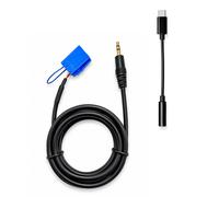 Aux Cavo Jack Femmina No Source Available Compatibile con Fiat 500 Punto + USB-C