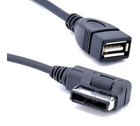 Aux-In MDI AMI Mp3 Cable by Keple | Aux Music Interface Adapter Cord 3.5mm Jack Collegare la chiavetta USB alla vostra auto Compatibile con Skoda Super Estate Anno 2010 2011 2012 2012 2013