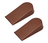AUXBC 2 fermaporta in gomma marrone, resistente, 4,8 cm di altezza, antiscivolo, flessibile, per grandi spazi, si adatta a tutte le superfici del pavimento, perfetto per casa, ufficio, scuola