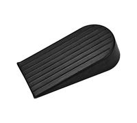 AUXBC Grande fermaporta in gomma, nero, resistente, 4,8 cm di altezza, antiscivolo, flessibile fermaporta per grandi spazi, si adatta a tutte le superfici del pavimento, perfetto per casa, ufficio
