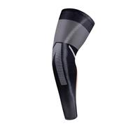 AUXDIQ 1 Coppia Gambali Compressione Uomo Donna Ciclismo Manicotti Gambe Ginocchiera Basket Ginocchio Compressione Nero