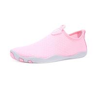 AUXDIQ Scarpe da Immersione Donna Scarpe da Scoglio Uomo Scarpe Barefoot Scarpe da Mare Scarpette da Bagno Spiaggia Mare Snorkel Yoga, Rosa, 39 EU