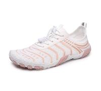AUXDIQ Scarpe da Immersione Donna Uomo Scarpe da Scoglio Scarpe Barefoot Scarpe da Mare Scarpette da Bagno, Bianco, 38 EU