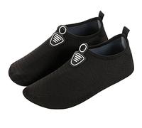 AUXDIQ Scarpe da Immersione Scarpe da Scoglio Scarpe Barefoot Scarpe da Mare Scarpette da Bagno Donna Uomo Nero 37/38 EU