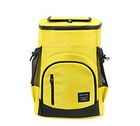 AUXDIQ Zaino da Picnic 30 Litri Giallo, Zaino Termico Porta Pranzo Borsa Frigo Isoterma per Campeggio Barbecue