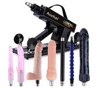 Auxfun Sex Machine con Dildo, Macchina Del Sesso con 7 Sesso Accessori, Macchina Sesso con 3XLR Connettore, Sex Macchina Automatica Sex Toys Donna Per Donne e Uomini
