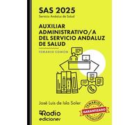 Auxiliar Administrativo/a del Servicio Andaluz de Salud. Temario Común. SAS 2025
