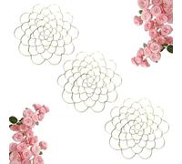 Auxiliaryn Stainless Steel Floral Grid Organizer, Flower Grid for Vase, Flower Arrangement Holder, Flower Frogs for Arrangements Vase, Reusable Floral Grid for Vase Stem Bouquets (Gold - 5in)