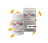 Auxilie® Immuplus Integratore Immunomodulante e Antiossidante 30 Compresse | Vitamina D3 1000 UI + K2, Magnesio, Zinco, Selenio + Curcuma Meriva®, Resveratrolo e Quercetina Fitosoma® - deglutibili