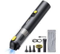 AUXITO Aspirabriciole Senza Fili - Aspirapolvere Auto 24000Pa,30 minuti,4 in 1 Ricaricabile Portatile Leggero Aspirabriciole,Mini Aspirapolvere Potente per Auto Casa Ufficio Peli di Domestici