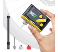 AUXITO Pompa Per Bicicletta Portatile,Pompa Elettrica da 120 PSI Con Adattatore Per Valvola Presta e Schrader,Accessorio Per Bicicletta per Bici da Strada,Mountain Bbike,Bici Elettrica, Motocicletta