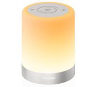Auxmir Lampada da Comodino Senza Fili, Abat Jour Touch Ricaricabile 3000mAh USB e Dimmerabile LED con 256 Colori RGB, 5 Modalità e 5 Livelli di Luminosità, Luce Notturna con Timer per Camera e Bambini