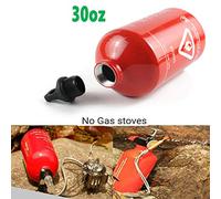 AUXPhome Bottiglia vuota di stoccaggio in alluminio da 850,5 g/1 litro di benzina, gasolio, cherosene, alcol, liquida e benzina, per esterni, viaggi, campeggio, escursioni, picnic, cucina/motociclo