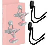 AUXPhome Confezione da 2 organizer magnetico per utensili elettrici, forte supporto magnetico per garage, ganci per trapano, per garage, organizzazione officina, cavo, attrezzi da giardino