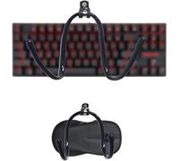 AUXPhome Confezione da 2, organizer universale per tastiera e mouse, montaggio a parete, supporto per display - non cade