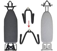 AUXPhome Confezione da 2 pezzi per asse da stiro appendiabiti regolabile, montaggio a parete per asse da stiro supporto organizer da parete, adatto a stile T-Leg o stile a Y per lavanderie - senza