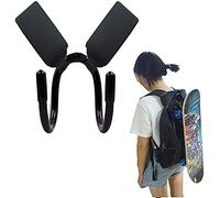 AUXPhome - Supporto per skateboard professionale, per longboard e skateboard, universale, compatibile con qualsiasi zaino a doppia tracolla, cinghie regolabili e gancio regolabile