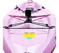 AUXPhome Supporto universale per kayak con staffe 3 in 1 per fotocamere, action camera (GoPro) e smartphone, facile montaggio superficiale per kayak, SUP, barche