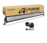 AUXTINGS 106,8 cm 540 W LED barra luminosa a LED destra Spot Cum tripla linea di immersione con kit di cablaggio per fuoristrada ATV AWD SUV 4WD 4x4 Pickup, 12V 24V