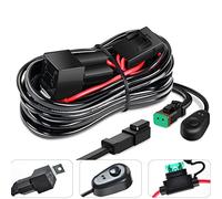 AUXTINGS 3 metri 40A 12V Relè Connettore DT universale Cablaggio Kit per cablaggio LED Barra luminosa con interruttore acceso/spento per luci a fendinebbia a LED