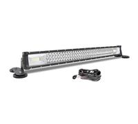AUXTINGS 32 pollici 82 cm Barra Led Fuoristrada,Con 12V Cablaggio y Supporto Magnetico Staffa,Barra Luce Led Esterno 6000K Fari Luci di Lavoro Per Auto Guida Trattore Camion SUV 4x4 Veicoli Offroad