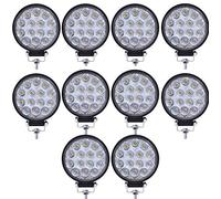 AUXTINGS 4 pollici 10 cm 42W LED Light Bar Spot Mini guida fendinebbia Faro da lavoro a LED per SUV ATV 4WD Car Truck Golf Cart 12V 24V, 10 pezzi