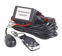 AUXTINGS 40A 12V Universale LED Luce Bar Cablaggio Kit ON OFF Telecomando Interruttore Relè di Potenza Fusibile Lama per Luci di Guida Off Road Fendinebbia Lavoro (2 Piatti)