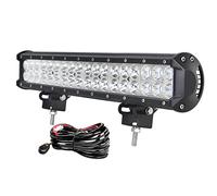 AUXTINGS 50.8 cm 20 pollici 126 W Barra luminosa a LED spot flood Combo Beam Off road Lampada da lavoro a LED con kit cablaggio per fuoristrada 4x4 Atv Utv