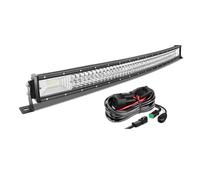 AUXTINGS Barra Led Fuoristrada 106,7 cm 42 pollice 540W curvo LED luce Spot Flood Beam 3 Row Lens lavoro Luce di guida con cablaggio Kit per Off Road ATV AWD SUV 4WD 4x4 Pickup, 12V 24V impermeabile