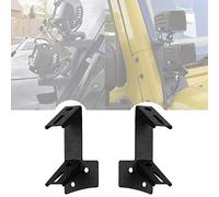 AUXTINGS Doppio parabrezza inferiore LED Kit di supporti per faro da lavoro Staffe per luce per JP Wrangler JK / JKU 2007-2017