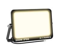 AUXTINGS Faretto LED 200W 20000 Lumen Bianco Caldo 4000K,Luminosa Proiettore Faro LED da Esterno per Giardino Corridoio Casa il Parcheggio Del Casa,Impermeabile IP66 175-260V