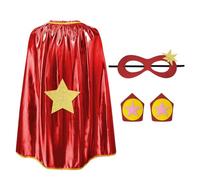 AUYAO 3 PZ Mantello Costume Eroe Vestito Supereroe con Maschera per Bambini