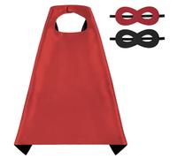 AUYAO Costume da Eroe per Bambini Set Completo con Mantello e Maschera - 2 Pezzi Vestito Supereroe Bambino per Carnevale/Halloween/Feste/Cosplay - Supereroi Giocattoli Mantello per 3-12 Anni