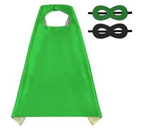 AUYAO Costume da Eroe per Bambini Set Completo con Mantello e Maschera - 2 Pezzi Vestito Supereroe Bambino per Carnevale/Halloween/Feste/Cosplay - Supereroi Giocattoli Mantello per 3-12 Anni