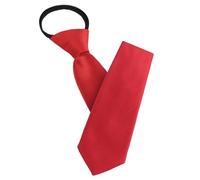 AUYAO Cravatta Uomo, Pre-legato con Cerniera 8cm, Cravatta da Uomo Nera, con Cerniera Regolabile, Pre-Legata, Tinta Unita, Uniforme, Uomo Cravatta Pre-legato con Cerniera per Business Casual