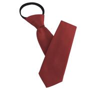 AUYAO Cravatta Uomo, Pre-legato con Cerniera 8cm, Cravatta da Uomo Nera, con Cerniera Regolabile, Pre-Legata, Tinta Unita, Uniforme, Uomo Cravatta Pre-legato con Cerniera per Business Casual